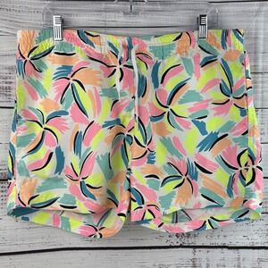 Chubbies Floral Palm Print Swim Trunks Men's Medium 5" Colorful Neon Made in USA